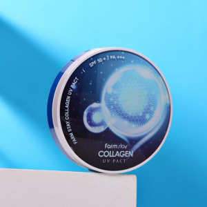 Компактная пудра Farmstay с коллагеном + сменный блок Компактная пудра Farmstay с коллагеном + сменный блок