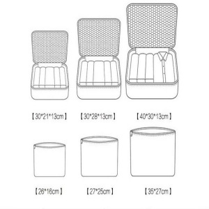 Комплект из 6 органайзеров для багажа «Лунный свет» Комплект из 6 органайзеров для багажа «Лунный свет»