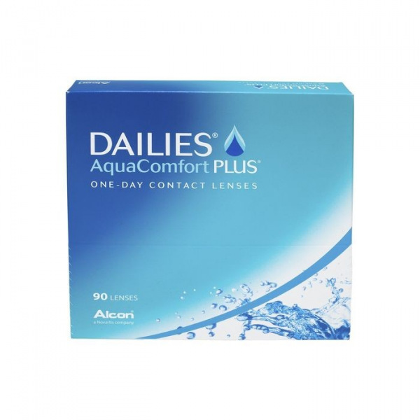 Контактные линзы Focus Dailies AquaComfort+, -10.0/8,7, в наборе 90шт