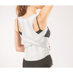 Корректор осанки НТ-КР-024, усиленный, 2 ребра, размер M, цвет серый Корректор осанки НТ-КР-024, усиленный, 2 ребра, размер M, цвет серый