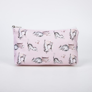 Косметичка простая, отдел на молнии, без подклада, цвет розовый Косметичка простая, отдел на молнии, без подклада, цвет розовый