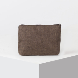 Косметичка простая, отдел на молнии, цвет коричневый Косметичка простая, отдел на молнии, цвет коричневый