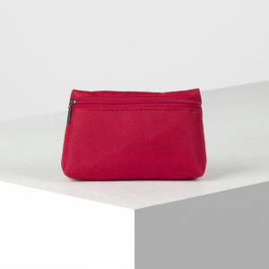 Косметичка простая, отдел на молнии, с подкладом, цвет красный Косметичка простая, отдел на молнии, с подкладом, цвет красный