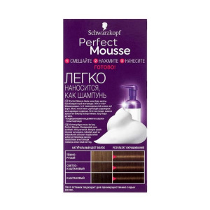 Краска-мусс для волос Perfect Mousse, тон 600, светлый каштан Краска-мусс для волос Perfect Mousse, тон 600, светлый каштан