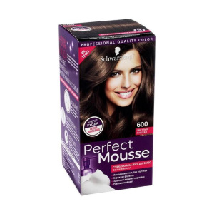 Краска-мусс для волос Perfect Mousse, тон 600, светлый каштан Краска-мусс для волос Perfect Mousse, тон 600, светлый каштан