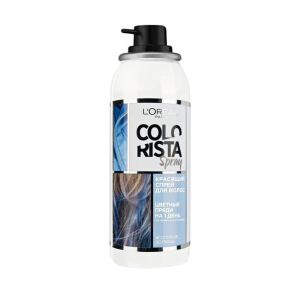 Красящий спрей для волос L`Oreal Colorista Spray, на 1 день, цвет голубой, 75 мл Красящий спрей для волос L`Oreal Colorista Spray, на 1 день, цвет голубой, 75 мл
