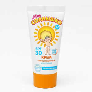 Крем детский Моё солнышко солнцезащитный SPF 30 55мл Крем детский Моё солнышко солнцезащитный SPF 30 55мл