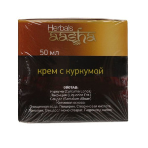 Крем для лица Aasha Herbals с куркумой, 50 г Крем для лица Aasha Herbals с куркумой, 50 г