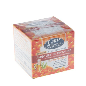Крем для лица Сто рецептов красоты «Лифтинг и питание», дневной, 50 мл Крем для лица Сто рецептов красоты «Лифтинг и питание», дневной, 50 мл