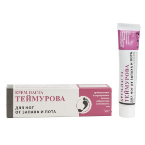 Крем паста для ног Теймурова от пота и запаха, 50 г. Крем паста для ног Теймурова от пота и запаха, 50 г.