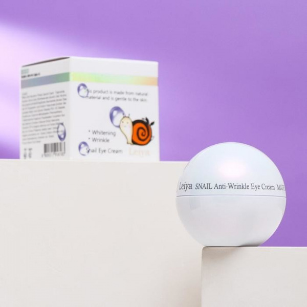 Крем вокруг глаз Leiya против морщин на основе муцина улитки 30 гр.
