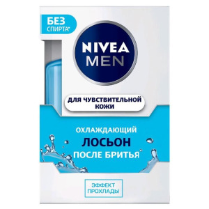 Лосьон после бритья Nivea Men «Охлаждающий», для чувствительной кожи, 100 мл Лосьон после бритья Nivea Men «Охлаждающий», для чувствительной кожи, 100 мл
