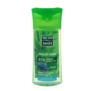 Лосьон-тоник Чистая линия «Освежающий», для нормальной кожи, 100 мл Лосьон-тоник Чистая линия «Освежающий», для нормальной кожи, 100 мл