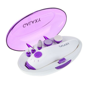 Маникюрный набор Galaxy GL 4912, 5 насадок, 2 скорости, бело-фиолетовый Маникюрный набор Galaxy GL 4912, 5 насадок, 2 скорости, бело-фиолетовый