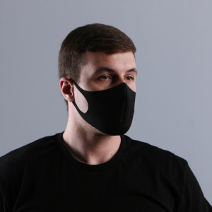 Маска защитная, черная, немедицинская, 16,5х13,5 см Маска защитная, черная, немедицинская, 16,5х13,5 см