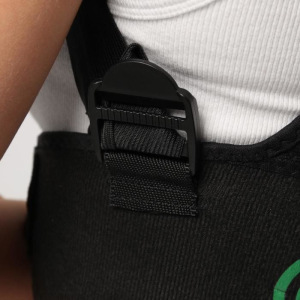 Массажёр-фиксатор для осанки и поясницы, на фастексах, размер универсальный, цвет чёрный Массажёр-фиксатор для осанки и поясницы, на фастексах, размер универсальный, цвет чёрный