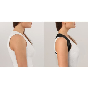 Массажёр-фиксатор для осанки, на фастексах, размер L-XL, цвет чёрный Массажёр-фиксатор для осанки, на фастексах, размер L-XL, цвет чёрный