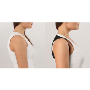 Массажёр-фиксатор для осанки, на фастексах, женский, размер M-L, цвет чёрный Массажёр-фиксатор для осанки, на фастексах, женский, размер M-L, цвет чёрный