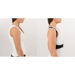 Массажёр-фиксатор для осанки, на липучках, размер M, цвет чёрный Массажёр-фиксатор для осанки, на липучках, размер M, цвет чёрный