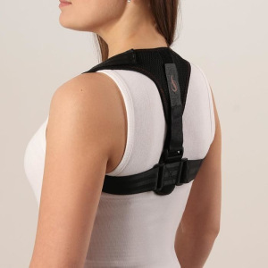 Массажёр-фиксатор для осанки, на липучках, размер универсальный, цвет чёрный Массажёр-фиксатор для осанки, на липучках, размер универсальный, цвет чёрный