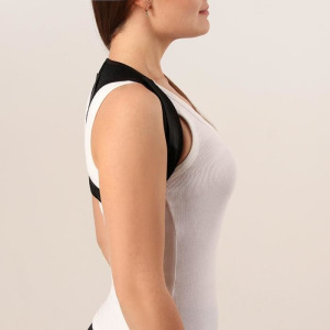 Массажёр-фиксатор для осанки, на липучках, размер универсальный, цвет чёрный Массажёр-фиксатор для осанки, на липучках, размер универсальный, цвет чёрный