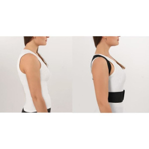 Массажёр-фиксатор для осанки, на липучках, размер XS, цвет чёрный Массажёр-фиксатор для осанки, на липучках, размер XS, цвет чёрный