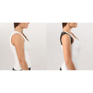 Массажёр-фиксатор для осанки, на лямках, мужской, размер M, цвет чёрный Массажёр-фиксатор для осанки, на лямках, мужской, размер M, цвет чёрный