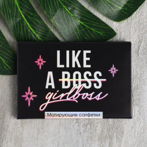 Матирующие салфетки для лица Like a girlboss, 50 шт Матирующие салфетки для лица Like a girlboss, 50 шт