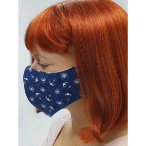 Многоразовая защитная маска, цвет синий Многоразовая защитная маска, цвет синий