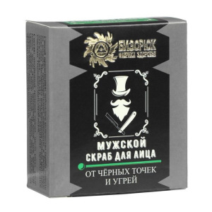 Мужской скраб «Бизорюк» для нормальной и проблемной кожи лица, 15 гр. Мужской скраб «Бизорюк» для нормальной и проблемной кожи лица, 15 гр.