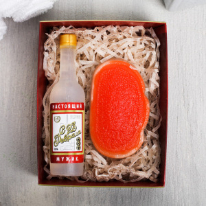 Набор «23 Февраля» мыло водка, мыло бутерброд Набор «23 Февраля» мыло водка, мыло бутерброд