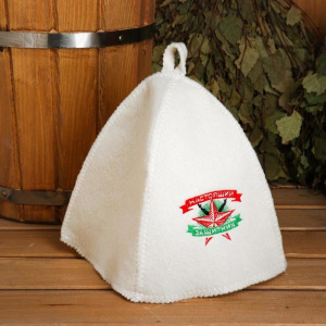 Набор банный "Настоящий защитник": шапка с вышивкой, 2 аромамасла Набор банный "Настоящий защитник": шапка с вышивкой, 2 аромамасла