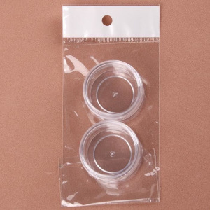 Набор баночек для хранения, 2 предмета, цвет прозрачный Набор баночек для хранения, 2 предмета, цвет прозрачный