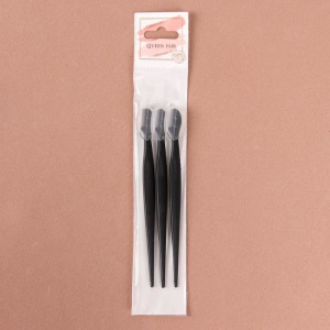 Набор бритв для коррекции бровей, с колпачком, 12,7 см, 3 шт, цвет чёрный Набор бритв для коррекции бровей, с колпачком, 12,7 см, 3 шт, цвет чёрный