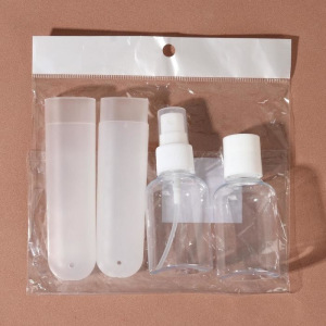 Набор для хранения, 3 предмета, цвет белый/прозрачный Набор для хранения, 3 предмета, цвет белый/прозрачный