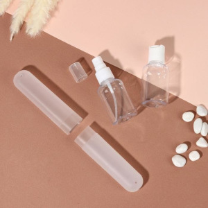 Набор для хранения, 3 предмета, цвет белый/прозрачный Набор для хранения, 3 предмета, цвет белый/прозрачный