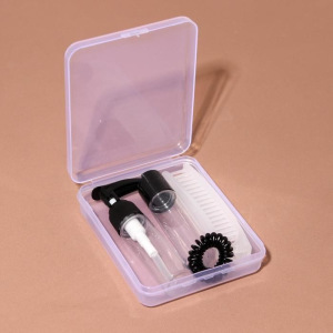 Набор для хранения, в футляре, 4 предмета, цвет чёрный/белый Набор для хранения, в футляре, 4 предмета, цвет чёрный/белый