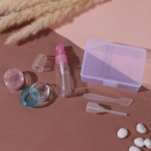 Набор для хранения, в футляре, 5 предметов, цвет МИКС Набор для хранения, в футляре, 5 предметов, цвет МИКС