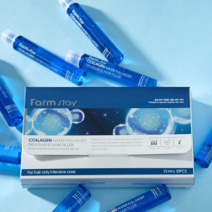 Набор филлеров для волос FarmStay, с коллагеном, 10 шт. по 13 мл Набор филлеров для волос FarmStay, с коллагеном, 10 шт. по 13 мл