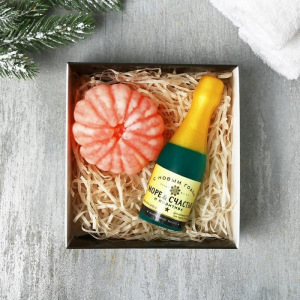 Набор Only good vibes мыло шампансоке, мыло мандарин Набор Only good vibes мыло шампансоке, мыло мандарин