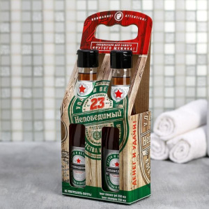 Набор пивной "23 непобедимый" гель для душа, шампунь 250 мл аромат мужского парфюма Набор пивной "23 непобедимый" гель для душа, шампунь 250 мл аромат мужского парфюма