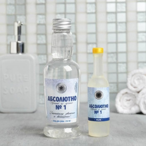 Набор "23.02" гель для душа водка 250 мл аромат мужского парфюма, фигурное мыло Набор "23.02" гель для душа водка 250 мл аромат мужского парфюма, фигурное мыло