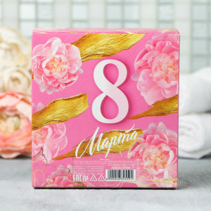 Набор "8 марта" мыло шампанское, мыло клубника Набор "8 марта" мыло шампанское, мыло клубника