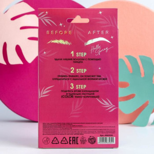 Набор "Girl PWR" (трафарет для бровей, пинцет и карандаш с щёточкой, оттенок №3) Набор "Girl PWR" (трафарет для бровей, пинцет и карандаш с щёточкой, оттенок №3)