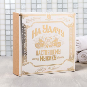 Набор "На удачу" гель и шампунь 250 мл аромат мужского парфюма, платок-сигара Набор "На удачу" гель и шампунь 250 мл аромат мужского парфюма, платок-сигара