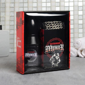 Набор "Настоящий мужик" гель для душа пуля 200 мл мужской парфюм, мочалка Набор "Настоящий мужик" гель для душа пуля 200 мл мужской парфюм, мочалка