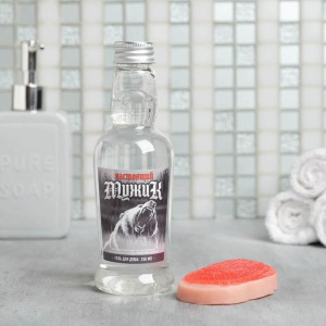 Набор "Настоящий мужик" гель для душа водка 250 мл аромат мужского парфюма, фигурное мыло Набор "Настоящий мужик" гель для душа водка 250 мл аромат мужского парфюма, фигурное мыло