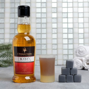 Набор "С Новым годом, красный" гель для душа, мыло-рюмки, мыло-камни Набор "С Новым годом, красный" гель для душа, мыло-рюмки, мыло-камни