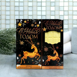 Набор "С Новым годом" бурлящий шоколад, мыло-шоколад Набор "С Новым годом" бурлящий шоколад, мыло-шоколад