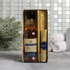 Набор "С новым годом" гель для душа, мыло-сигара Набор "С новым годом" гель для душа, мыло-сигара